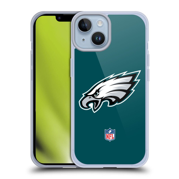 NFL Philadelphia Eagles Logo Plain Soft Gel Case for Apple iPhone 14