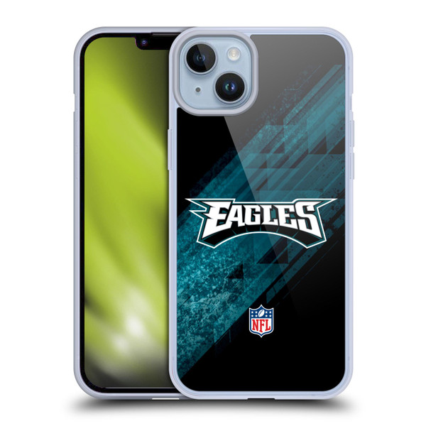 NFL Philadelphia Eagles Logo Blur Soft Gel Case for Apple iPhone 14 Plus