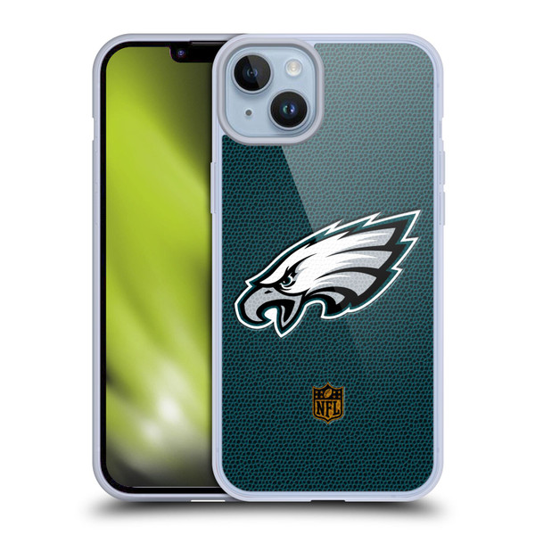 NFL Philadelphia Eagles Logo Football Soft Gel Case for Apple iPhone 14 Plus