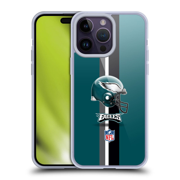 NFL Philadelphia Eagles Logo Helmet Soft Gel Case for Apple iPhone 14 Pro Max