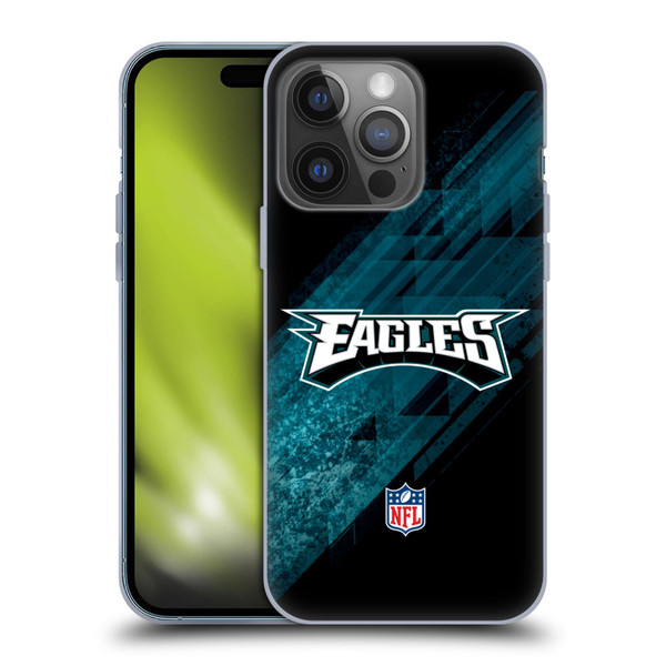 NFL Philadelphia Eagles Logo Blur Soft Gel Case for Apple iPhone 14 Pro