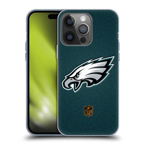 NFL Philadelphia Eagles Logo Football Soft Gel Case for Apple iPhone 14 Pro