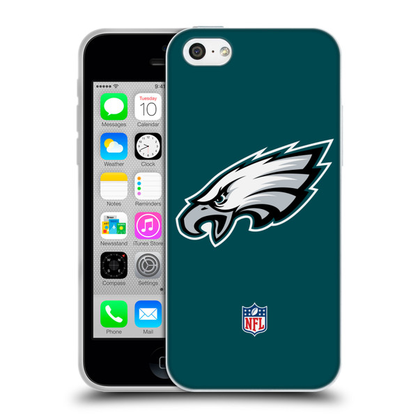 NFL Philadelphia Eagles Logo Plain Soft Gel Case for Apple iPhone 5c