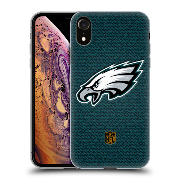 NFL Philadelphia Eagles Logo Football Soft Gel Case for Apple iPhone XR