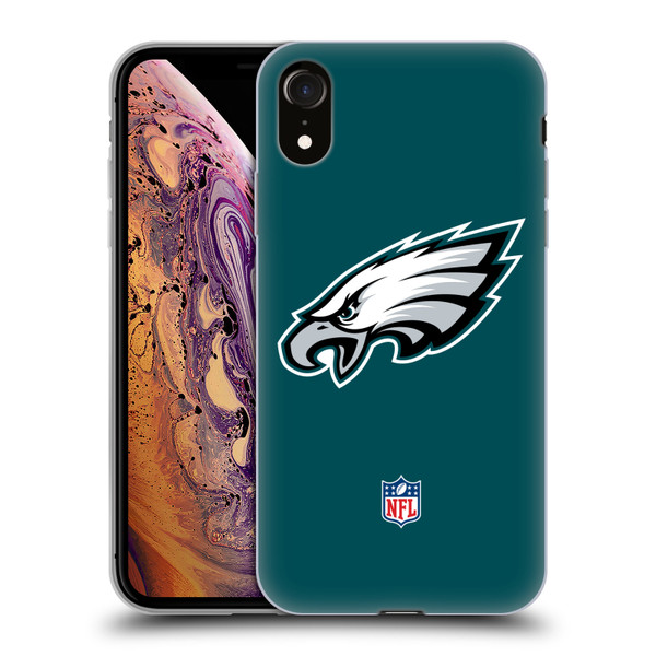 NFL Philadelphia Eagles Logo Plain Soft Gel Case for Apple iPhone XR
