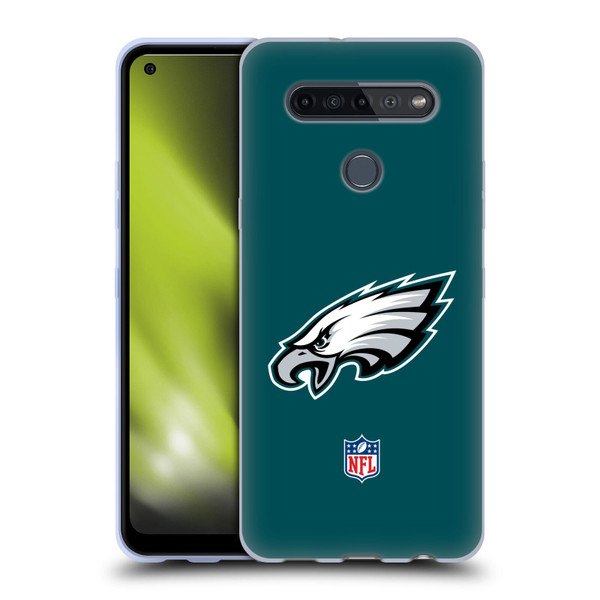 NFL Philadelphia Eagles Logo Plain Soft Gel Case for LG K51S