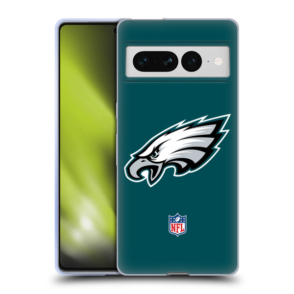 NFL Philadelphia Eagles Logo Plain Soft Gel Case for Google Pixel 7 Pro