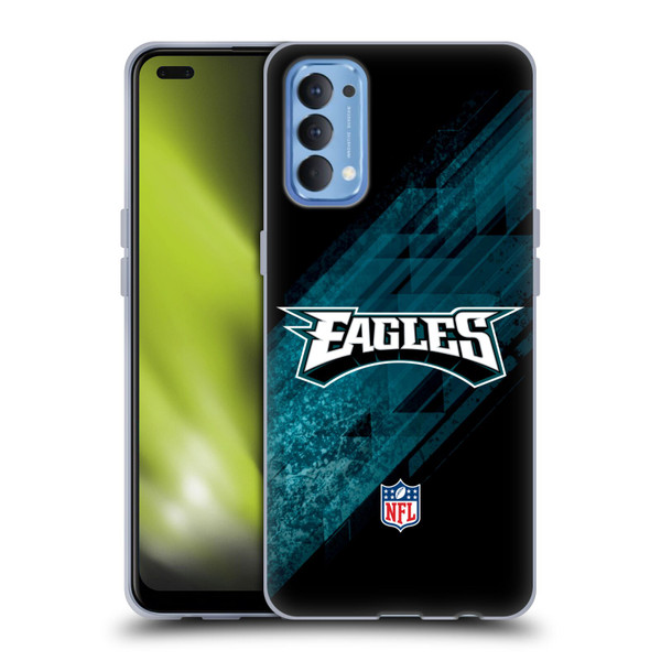 NFL Philadelphia Eagles Logo Blur Soft Gel Case for OPPO Reno 4 5G