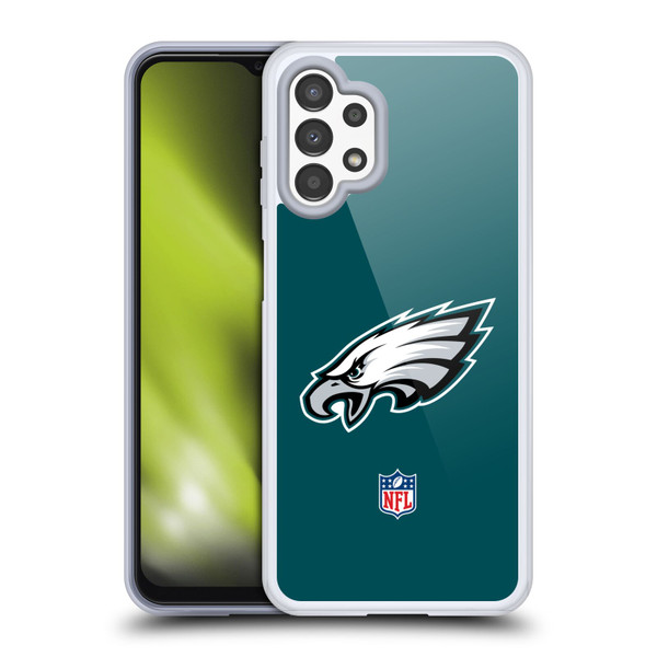 NFL Philadelphia Eagles Logo Plain Soft Gel Case for Samsung Galaxy A13 (2022)