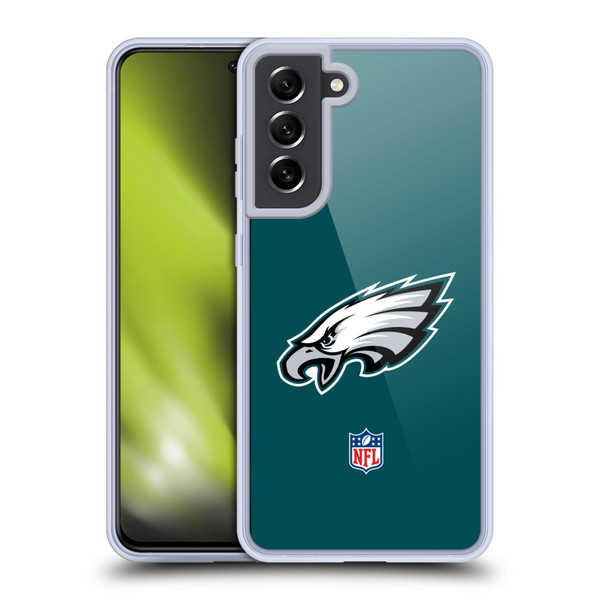 NFL Philadelphia Eagles Logo Plain Soft Gel Case for Samsung Galaxy S21 FE 5G