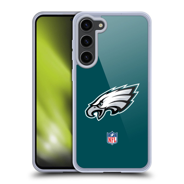NFL Philadelphia Eagles Logo Plain Soft Gel Case for Samsung Galaxy S23+ 5G
