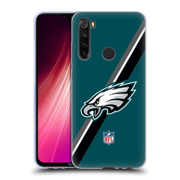 NFL Philadelphia Eagles Logo Stripes Soft Gel Case for Xiaomi Redmi Note 8T