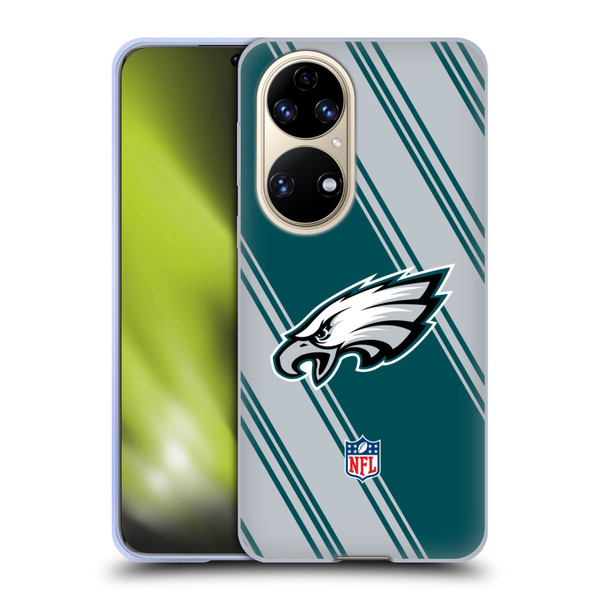 NFL Philadelphia Eagles Artwork Stripes Soft Gel Case for Huawei P50