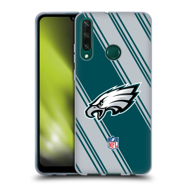 NFL Philadelphia Eagles Artwork Stripes Soft Gel Case for Huawei Y6p