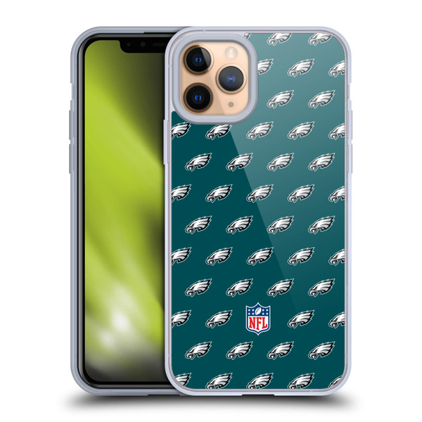 NFL Philadelphia Eagles Artwork Patterns Soft Gel Case for Apple iPhone 11 Pro