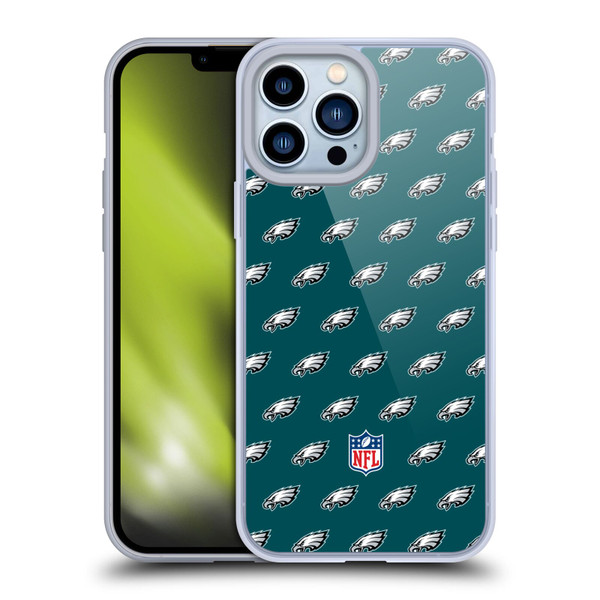 NFL Philadelphia Eagles Artwork Patterns Soft Gel Case for Apple iPhone 13 Pro Max