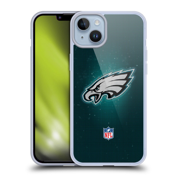 NFL Philadelphia Eagles Artwork LED Soft Gel Case for Apple iPhone 14 Plus