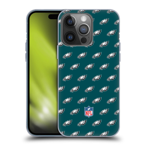 NFL Philadelphia Eagles Artwork Patterns Soft Gel Case for Apple iPhone 14 Pro
