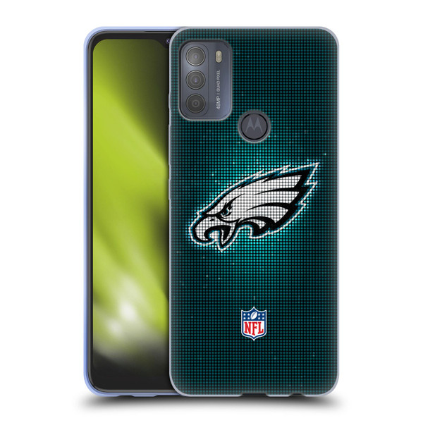 NFL Philadelphia Eagles Artwork LED Soft Gel Case for Motorola Moto G50