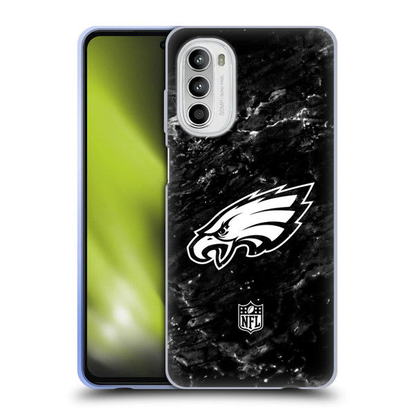 NFL Philadelphia Eagles Artwork Marble Soft Gel Case for Motorola Moto G52