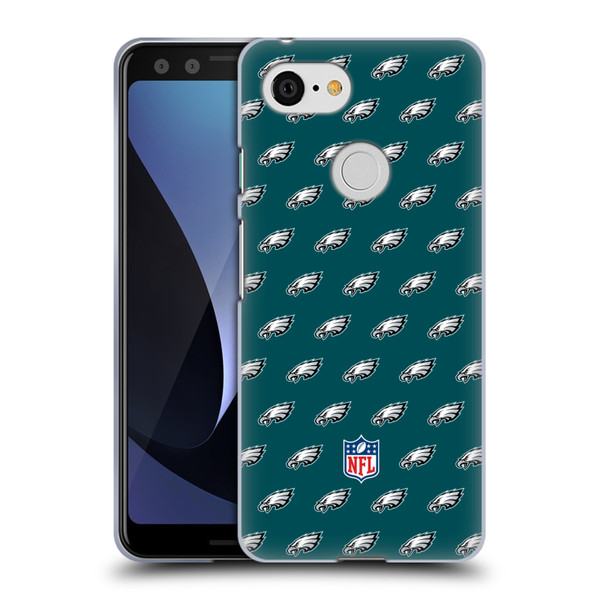 NFL Philadelphia Eagles Artwork Patterns Soft Gel Case for Google Pixel 3
