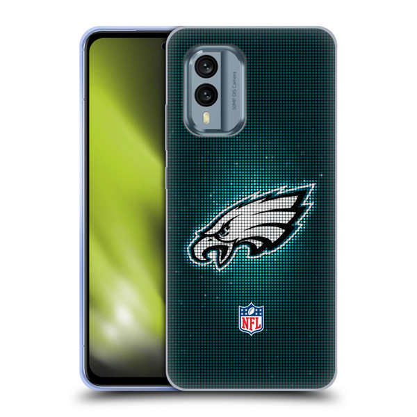 NFL Philadelphia Eagles Artwork LED Soft Gel Case for Nokia X30