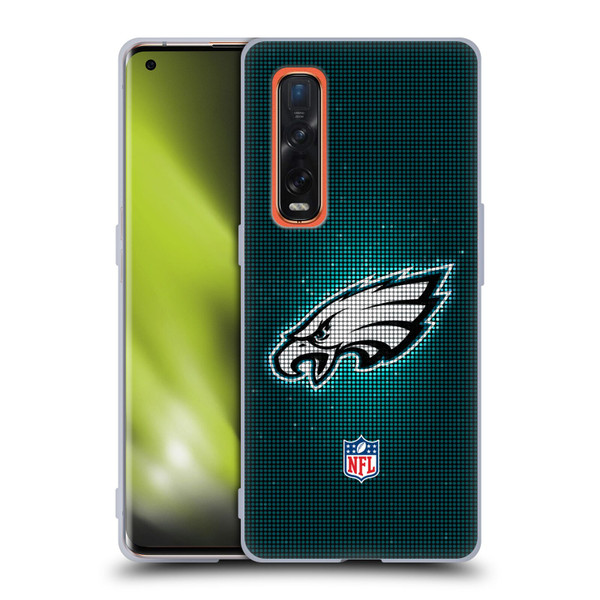 NFL Philadelphia Eagles Artwork LED Soft Gel Case for OPPO Find X2 Pro 5G