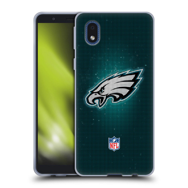 NFL Philadelphia Eagles Artwork LED Soft Gel Case for Samsung Galaxy A01 Core (2020)