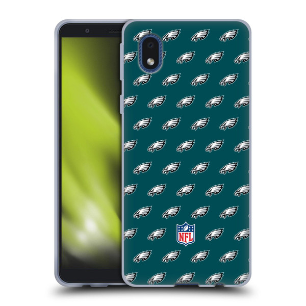 NFL Philadelphia Eagles Artwork Patterns Soft Gel Case for Samsung Galaxy A01 Core (2020)
