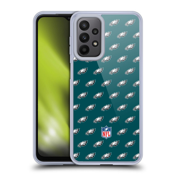 NFL Philadelphia Eagles Artwork Patterns Soft Gel Case for Samsung Galaxy A23 / 5G (2022)
