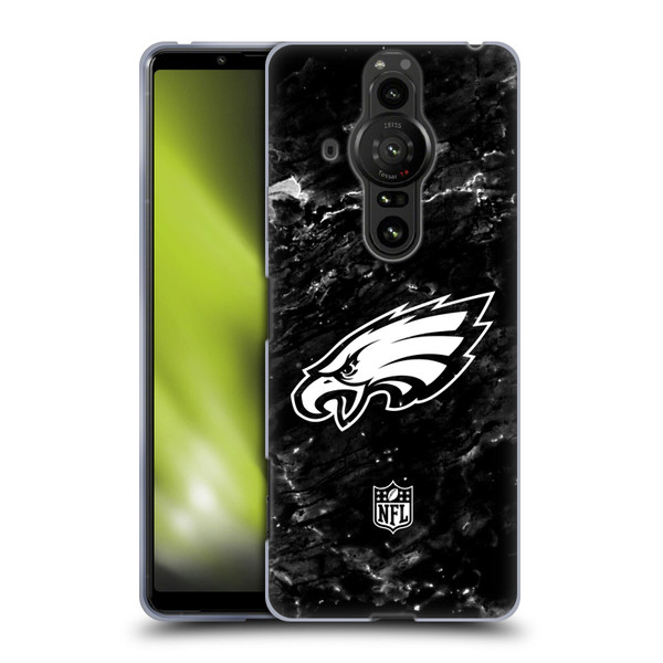 NFL Philadelphia Eagles Artwork Marble Soft Gel Case for Sony Xperia Pro-I