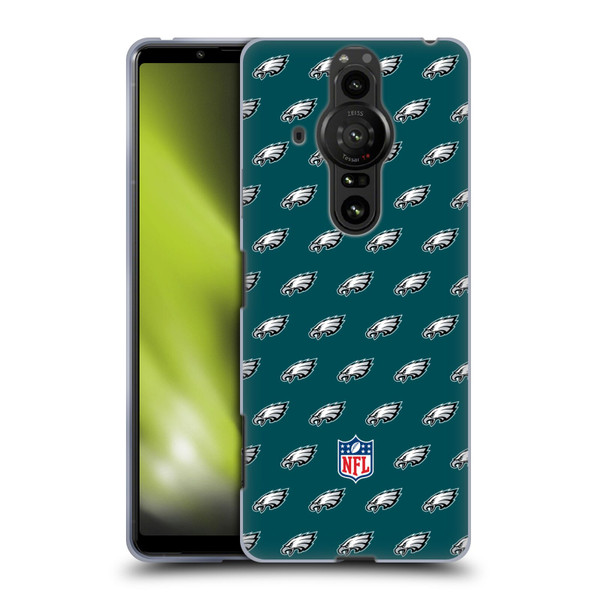 NFL Philadelphia Eagles Artwork Patterns Soft Gel Case for Sony Xperia Pro-I