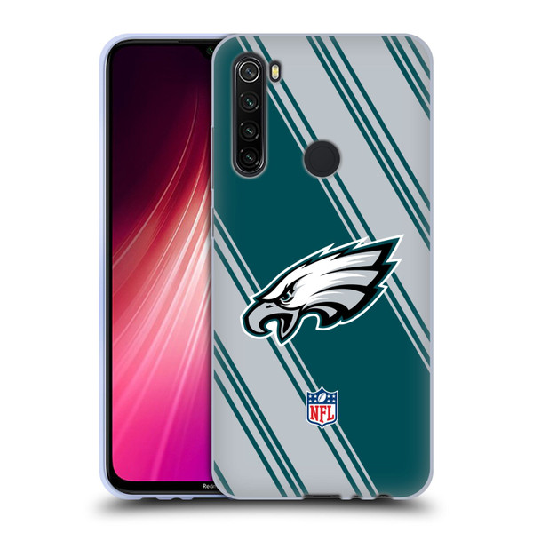 NFL Philadelphia Eagles Artwork Stripes Soft Gel Case for Xiaomi Redmi Note 8T