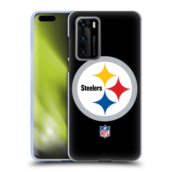NFL Pittsburgh Steelers Logo Plain Soft Gel Case for Huawei P40 5G