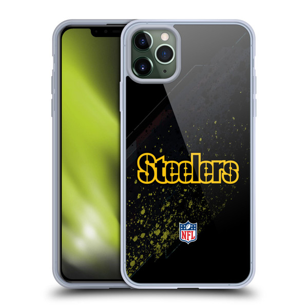 NFL Pittsburgh Steelers Logo Blur Soft Gel Case for Apple iPhone 11 Pro Max