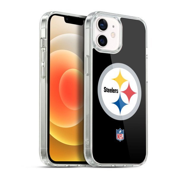 NFL Pittsburgh Steelers Logo Plain Soft Gel Case for Apple iPhone 12 / iPhone 12 Pro & MagSafe