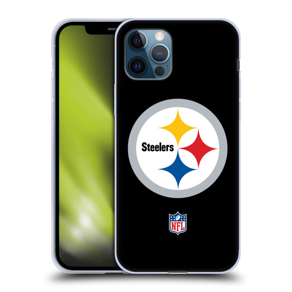 NFL Pittsburgh Steelers Logo Plain Soft Gel Case for Apple iPhone 12 / iPhone 12 Pro