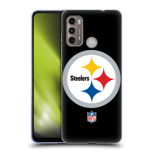 NFL Pittsburgh Steelers Logo Plain Soft Gel Case for Motorola Moto G60 / Moto G40 Fusion