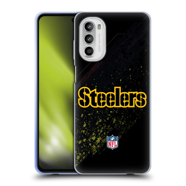 NFL Pittsburgh Steelers Logo Blur Soft Gel Case for Motorola Moto G52