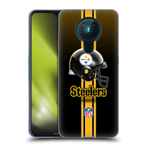 NFL Pittsburgh Steelers Logo Helmet Soft Gel Case for Nokia 5.3