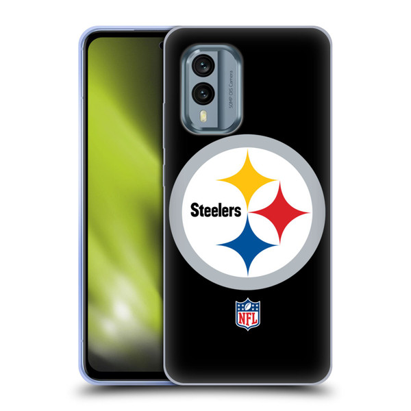 NFL Pittsburgh Steelers Logo Plain Soft Gel Case for Nokia X30