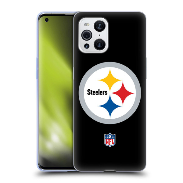 NFL Pittsburgh Steelers Logo Plain Soft Gel Case for OPPO Find X3 / Pro
