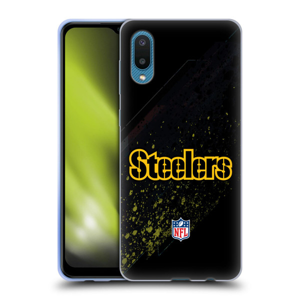 NFL Pittsburgh Steelers Logo Blur Soft Gel Case for Samsung Galaxy A02/M02 (2021)