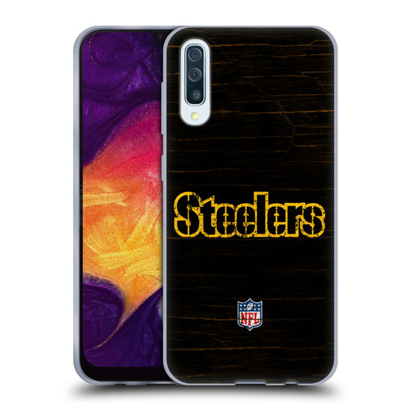 NFL Pittsburgh Steelers Logo Distressed Look Soft Gel Case for Samsung Galaxy A50/A30s (2019)