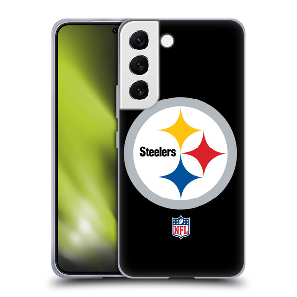 NFL Pittsburgh Steelers Logo Plain Soft Gel Case for Samsung Galaxy S22 5G