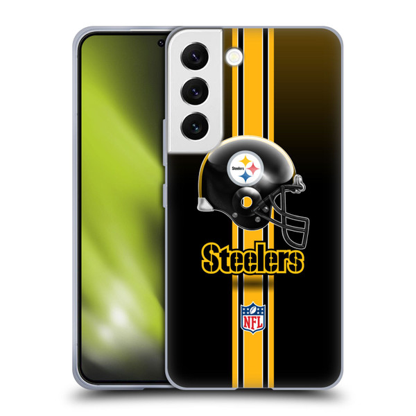NFL Pittsburgh Steelers Logo Helmet Soft Gel Case for Samsung Galaxy S22 5G