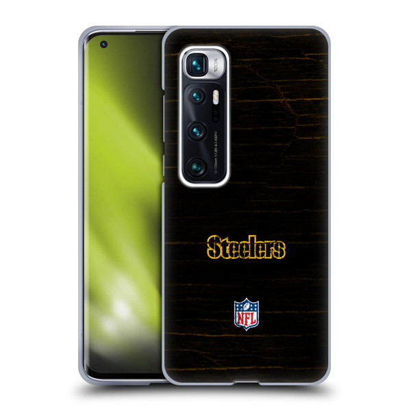 NFL Pittsburgh Steelers Logo Distressed Look Soft Gel Case for Xiaomi Mi 10 Ultra 5G