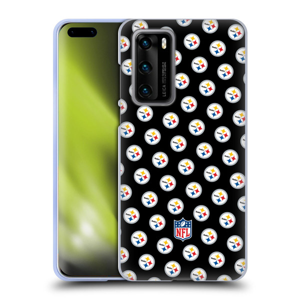 NFL Pittsburgh Steelers Artwork Patterns Soft Gel Case for Huawei P40 5G