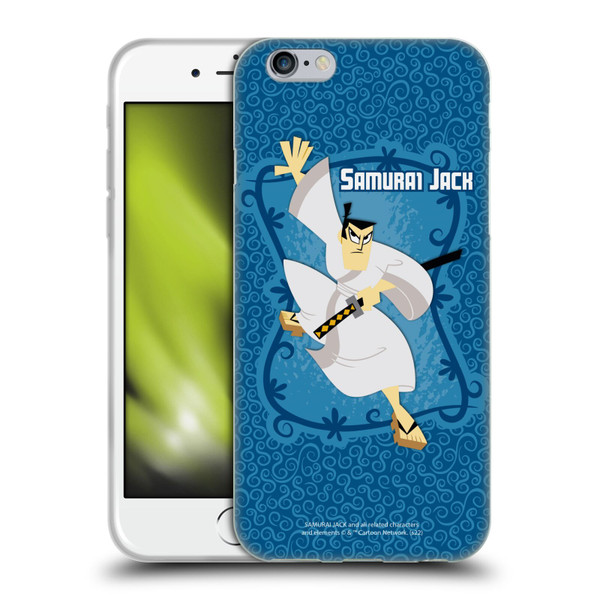 Samurai Jack Graphics Character Art 1 Soft Gel Case for Apple iPhone 6 / iPhone 6s