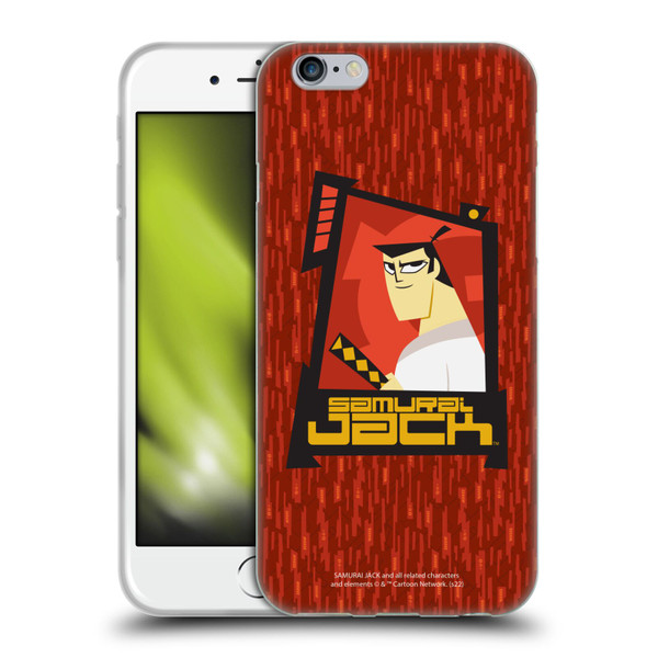 Samurai Jack Graphics Character Art 2 Soft Gel Case for Apple iPhone 6 / iPhone 6s